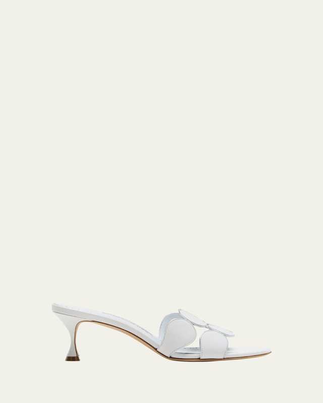 Haribalmu Metallic Stiletto Slide Sandals
